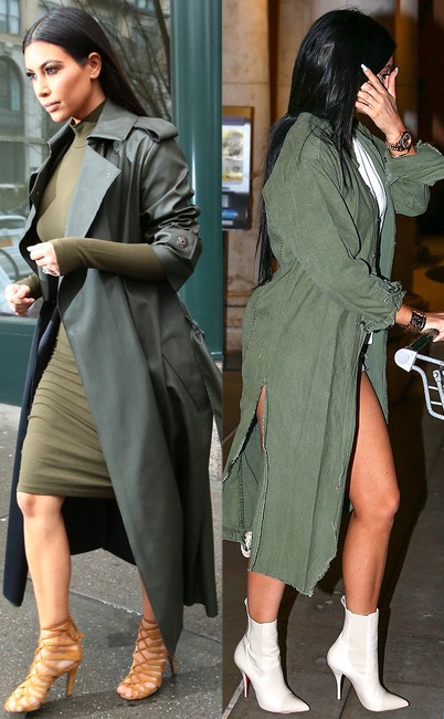 Kim Kardashian, Kylie Jenner, Look Alike Style